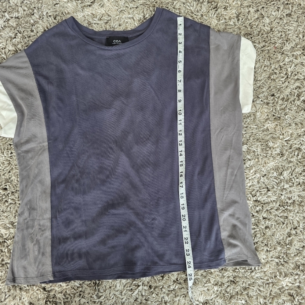 COA Anthropologie Short Sleeve Top Size Medium - Picture 7 of 7